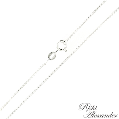 Solid 925 Sterling Silver Box Chain Necklace